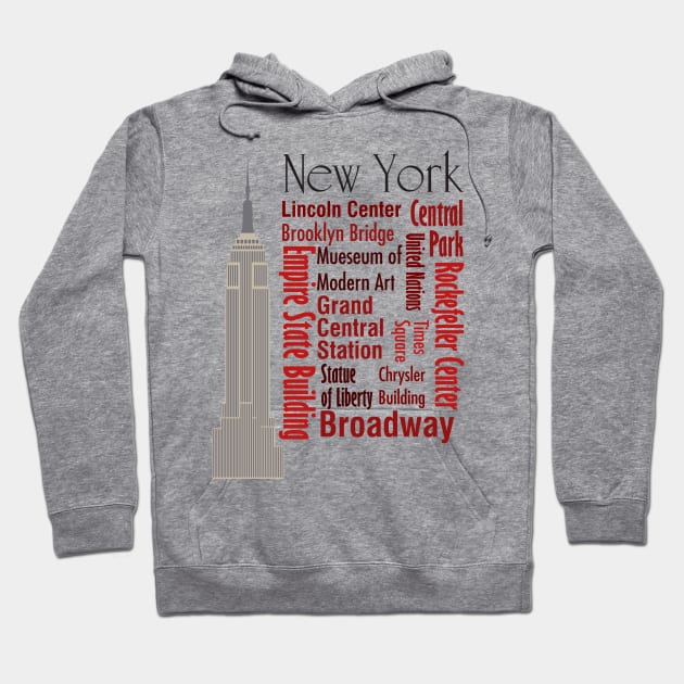 Sights of New York Hoodie by photokapi